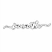 Individuelle Name-Kalligrafie-Trommel-Decal-Label Aufkleber (Vorderseite)