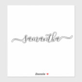 Individuelle Name-Kalligrafie-Trommel-Decal-Label Aufkleber (Blatt)