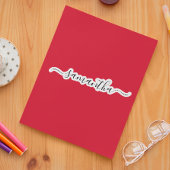 Individuelle Name-Kalligrafie-Trommel-Decal-Label Aufkleber
