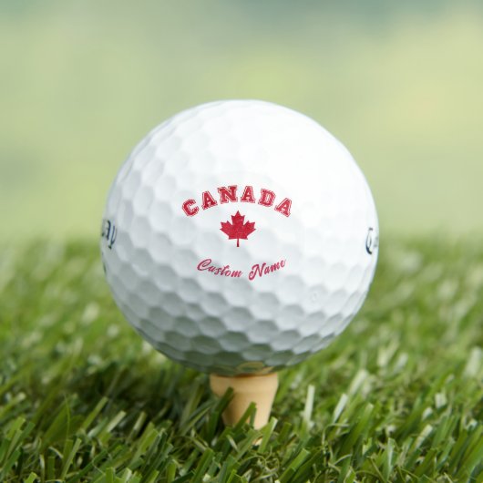 Individuelle Name, Kanada - Ahornleaf Golfball (Insitu T-Shirt)