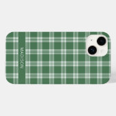 Individuelle Name Kariert / Tartan Muster Case-Mate iPhone Hülle (Rückseite (Horizontal))