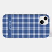 Individuelle Name Kariert / Tartan Muster Case-Mate iPhone Hülle (Rückseite (Horizontal))