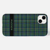 Individuelle Name Kariert / Tartan Muster Case-Mate iPhone Hülle (Rückseite (Horizontal))
