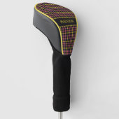 Individuelle Name Kariert / Tartan Muster Golf Headcover (angewinkelt)