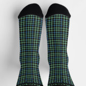 Individuelle Name Kariert / Tartan Muster Socken (Oben)