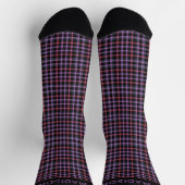Individuelle Name Kariert / Tartan Muster Socken (Oben)