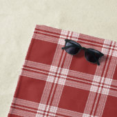 Individuelle Name Kariert / Tartan Muster Strandtuch (Beispiel)