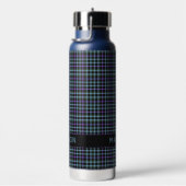 Individuelle Name Kariert / Tartan Muster Trinkflasche (rechts)