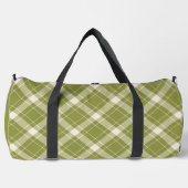 Individuelle Name Kariertes Muster Duffle Bag (Vorderseite)
