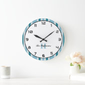 Individuelle Name Kastenartige runde Wall-Clock-St Große Wanduhr (Zuhause)