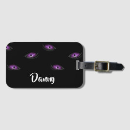 Individuelle Name Katzenaugen Gepäckanhänger