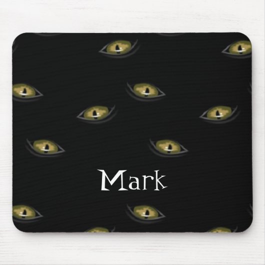 Individuelle Name Katzenaugen Mousepad (Vorne)