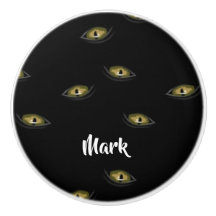 Individuelle Name Katzenaugen schwarz