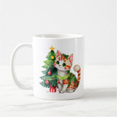 Individuelle Name Katzenkätzchen Rot Schokolade Kaffeetasse (Links)