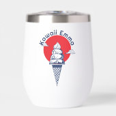 Individuelle Name Kawaii Ice Cream Cone Niedlich J (Vorderseite)