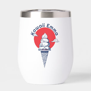 Individuelle Name Kawaii Ice Cream Cone Niedlich J