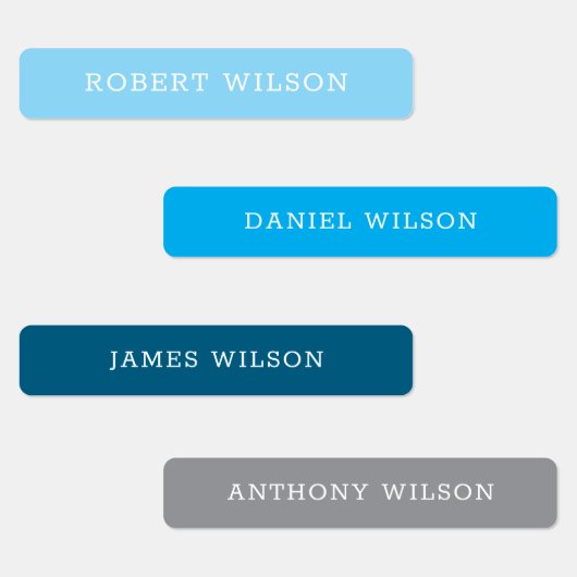 Individuelle Name kennzeichnet Kinderspielzeugschr Etiketten (Gruppe)
