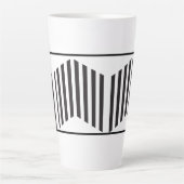 Individuelle Name Keramik Kaffeecup mit modernem D Milchtasse (Vorderseite)