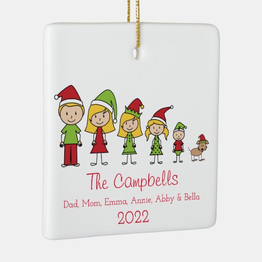 Individuelle Name Keramik Ornam Keramikornament (Rechts)