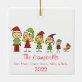 Individuelle Name Keramik Ornam Keramikornament (Rückseite)