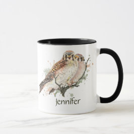 Individuelle Name Kestrel Bird Naturkunde Tasse