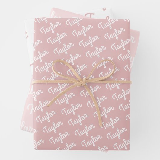 Individuelle Name Kids-Geschenk Geschenkpapier Set (Beispiel)