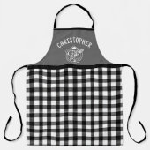 Individuelle Name King of the Gingham Grill Schürze (Vorderseite)