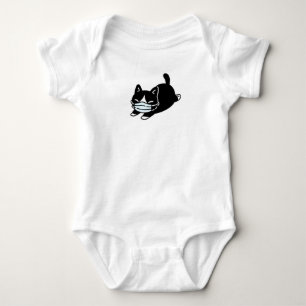 INDIVIDUELLE NAME KITTEN TRAUMFANG MASK BABY BODYS STRAMPLER