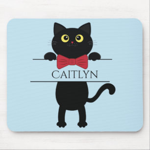 Individuelle Name Kitty Mouse Pad, Cat Mouse Pad Mousepad
