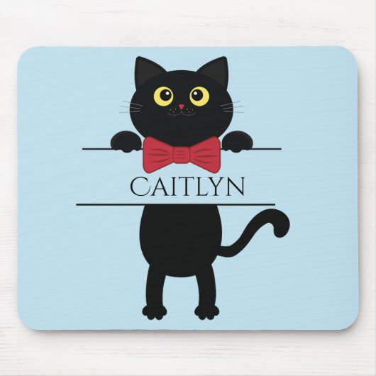 Individuelle Name Kitty Mouse Pad, Cat Mouse Pad Mousepad (Vorne)