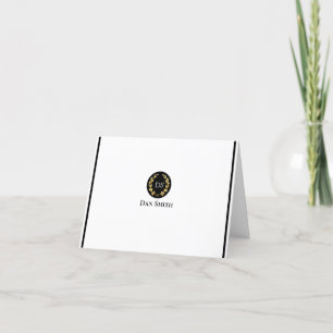 Individuelle Name Klappende Mitteilungskarten