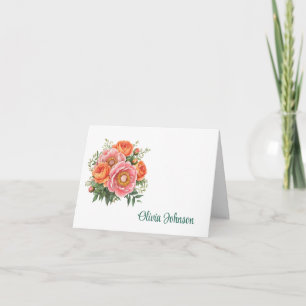Individuelle Name Klappende Mitteilungskarten