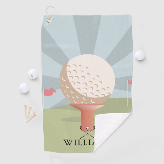 Individuelle Name Klassisch Golfhandtuch (Insitu)