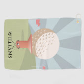 Individuelle Name Klassisch Golfhandtuch (Horizontal)