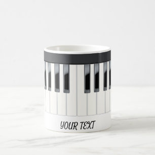 Individuelle Name-Klaviertasten Kaffeetasse