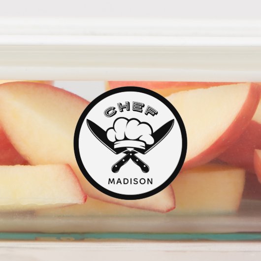 Individuelle Name-Koch-Logo Etiketten (Befestigt)