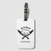 Individuelle Name-Koch-Logo Gepäckanhänger (Vorderseite Vertikal)