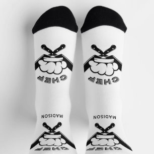 Individuelle Name-Koch-Logo Socken