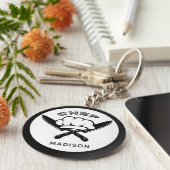 Individuelle Name Koch Logos Schlüsselanhänger (Seite)