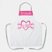 Individuelle Name Koch Schürze | Muttertagsgeschen (Vorderseite)