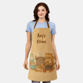 Individuelle Name Kochszene mit Cake Schürze (Getragen)