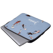 Individuelle Name Koi Laptopschutzhülle (Vorne Knopf)