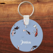 Individuelle Name Koi Schlüsselanhänger (Vorderseite)