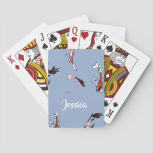 Individuelle Name Koi Spielkarten