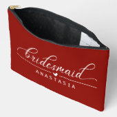 Individuelle Name Kosmetischer Beutel, Brautparty Zubehörtasche (Offen)