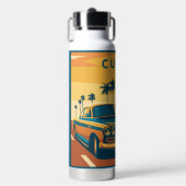 Individuelle Name Kuba Auto Illustration Trinkflasche (Vorderseite)