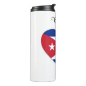 Individuelle Name Kuba Liebe Thermosbecher (Nach links gedreht)