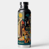 Individuelle Name Kubist Malaga Trinkflasche (Rechts)