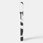 Individuelle Name Kuh drucken Schwarz-weiß Case-Mate iPhone Hülle (Rückseite / Links)