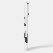 Individuelle Name Kuh drucken Schwarz-weiß Case-Mate iPhone Hülle (Rückseite / Rechts)